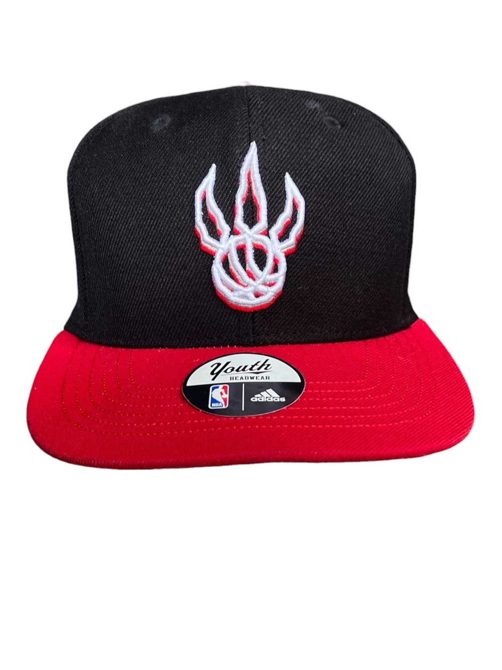 Adidas NBA Youth Toronto Raptors  Snapback Hat - Black & Red